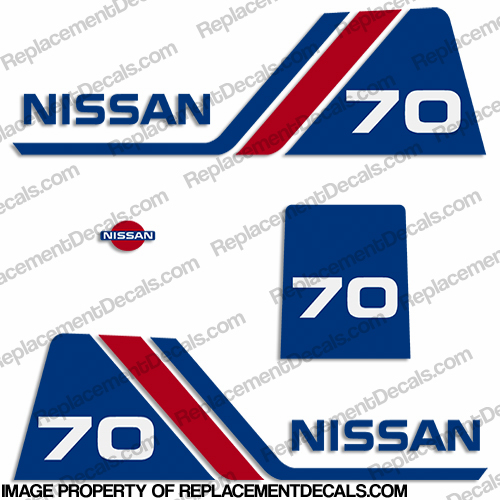 Nissan 70hp Decal Kit - 1984 - 1995 INCR10Aug2021