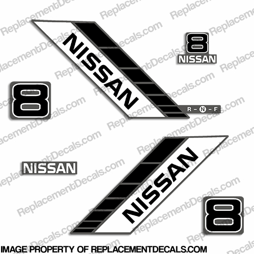 Nissan 8hp Decal Kit - 1990s INCR10Aug2021