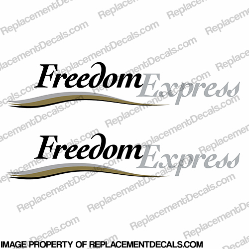 Coachmen Freedom Express RV Decals with Color Graphic (Set of 2) INCR10Aug2021