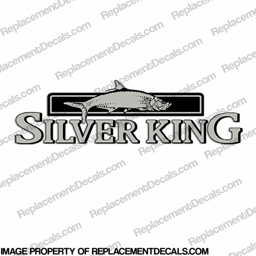 Silver King Decal by Mako Marine 15, 11, 30, silverking, silver, king, INCR10Aug2021