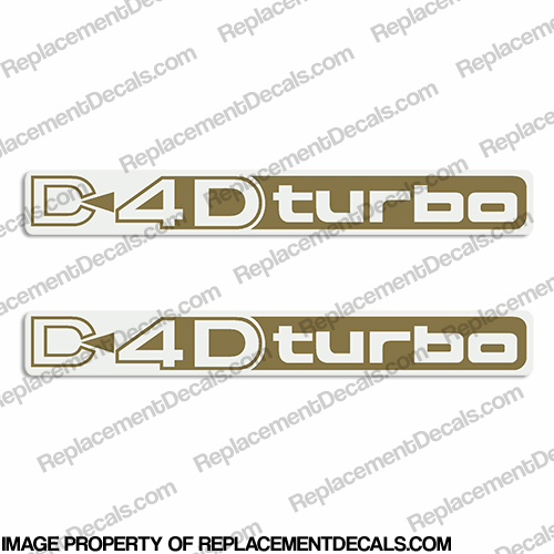 Toyota Landcruiser D4D Turbo Decals (Set of 2) - Any Color! INCR10Aug2021