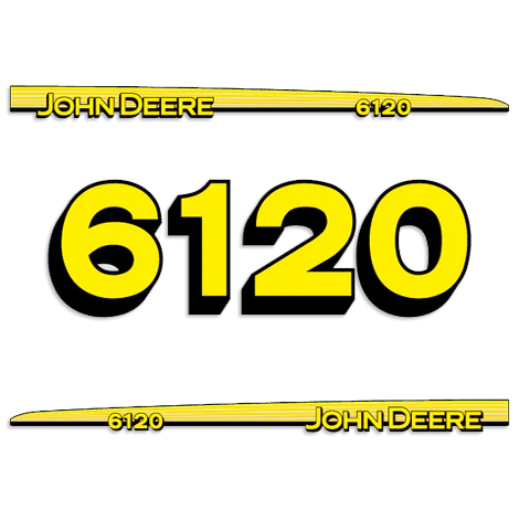 John Deere 6120 Tractor Decal Kit 