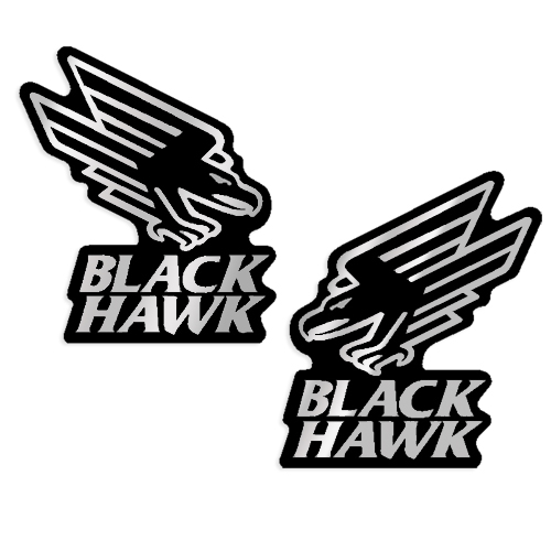 Mercruiser Black Hawk Decals (Set of 2) INCR10Aug2021