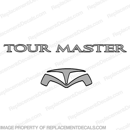 Tour Master RV Decals (Set of 2)  Recreational vehicle, motorhome, camper, decal, stocker, front, logo, INCR10Aug2021