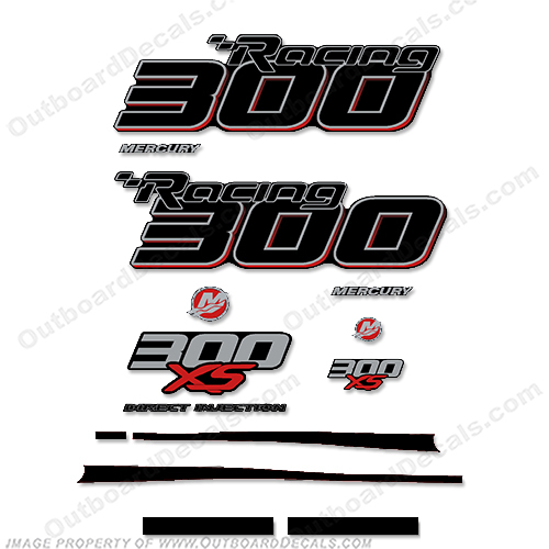 Mercury Racing Optimax 300XS DFI DECAL SET 8M0121263