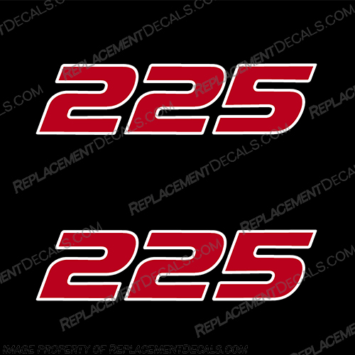 Mercury ProXS 225 2019 and Up Decals - (Set of 2) 2-Colors Mercury, ProXS, 225, 2019, 2019+, Decal, Decals, 2, Color, 2 Color, 2 Colors, 2-Color