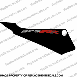 929 Right Tail Decal (Black/Red) INCR10Aug2021