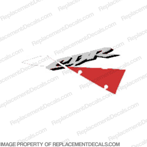 929 Right Upper "CBR" Decal (White/Red) INCR10Aug2021