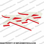 954 Left Mid Fairing "RR" Decal (White/Red) INCR10Aug2021