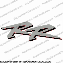 954 Right Mid Fairing "RR" Decal (Silver/Black) INCR10Aug2021