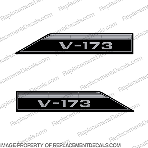 Glastron V-173 Boat Decals (Set of 2) - 1973 and up INCR10Aug2021