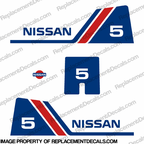 Nissan 5hp Decal Kit - 1984 - 1995 INCR10Aug2021