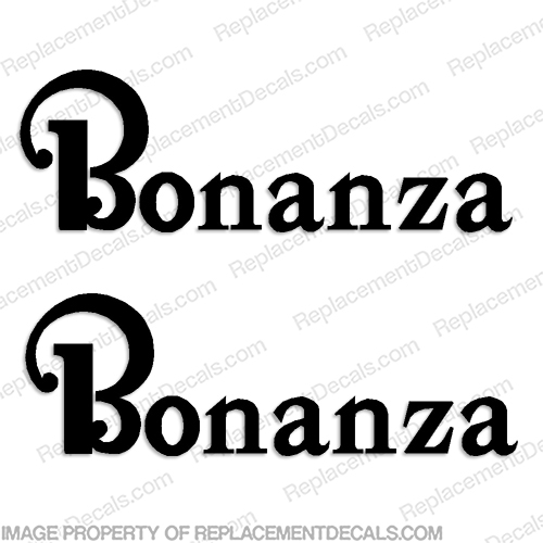 Beechcraft Bonanza Aircraft Decals (Set of 2) - Any Color! INCR10Aug2021