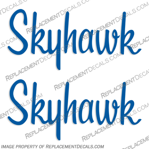 Cessna Skyhawk Decals - Style 2 (Set of 2) - Any Color!   aircraft, decals, cessna, 172, skyhawk, airplane, stickers, decal, kit, set, sky, hawk, style1, style 1, style, 1, style2, style 2, 2
