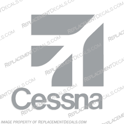 Cessna Logo Aircraft Decal - Flag - Any Color! airplane, decals, cessna, flag, skylane, blue, red, plane, stickers, silver, any,  color