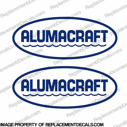 Alumacraft Boat Logo Decals - Style 1 (Set of 2) aluma craft,INCR10Aug2021 