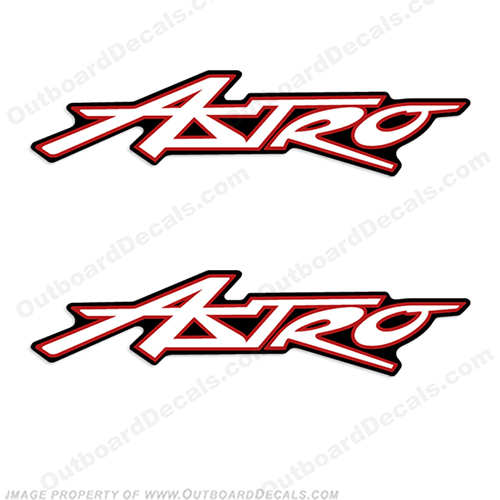 Astro Boat Decals (Any Colors)  Astro boat manufacturer logo decal sticker, INCR10Aug2021