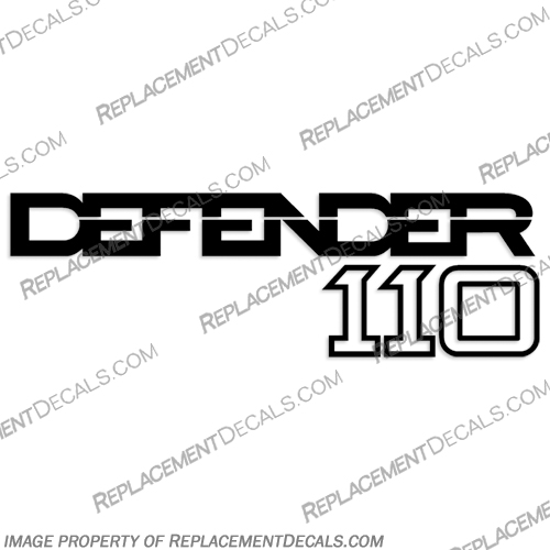 Land Rover Defender 110 Rear Decal - Any Color!  land, rover, car, decal, sticker, declas, stickers, kit, truck, automobile, offroad, off, road, any, color, single, defender, 110, rear, td5, 1987, 2006, 80s, 90s, 2000s, 