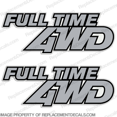 Mazda 323 GTX "Full Time 4WD" Decals (Set of two) full-time-4wd, four, wheel, drive, INCR10Aug2021
