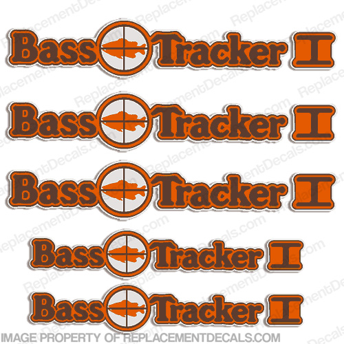 Bass Tracker I Target Boat Decal Package - 1970s 70, 70s, INCR10Aug2021
