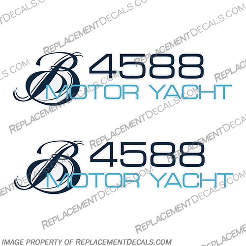 Bayliner Boats Motor Yacht 4588 Decals  boat, logo, decal, bay, liner, bayliner, motor, yacht, Motor Yacht, 4588