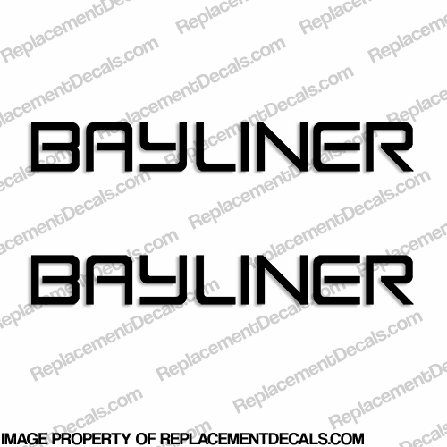 Pair of BAYLINER 1 38x54 38 Hull Decals Select Color Choice Vinyl Die Cut Decal LIFETIME WARRANTY