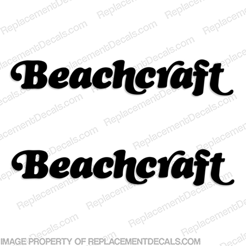 BeachCraft Boat Logo Decal (set of 2) - Any Color! beachcraft, beach-craft, beach, craft, color,INCR10Aug2021