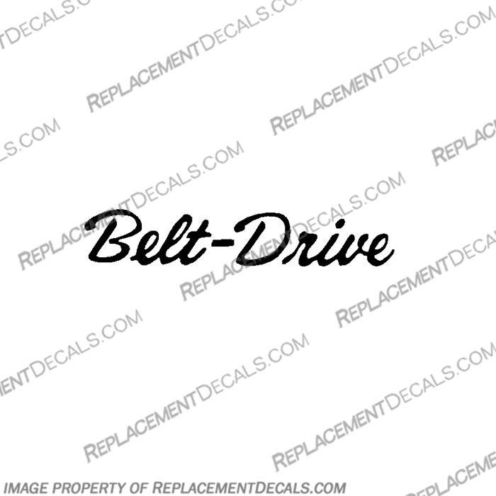 Belt Drive Decal - Any Color!   harley, davidson,belt, drive, decal, any, color