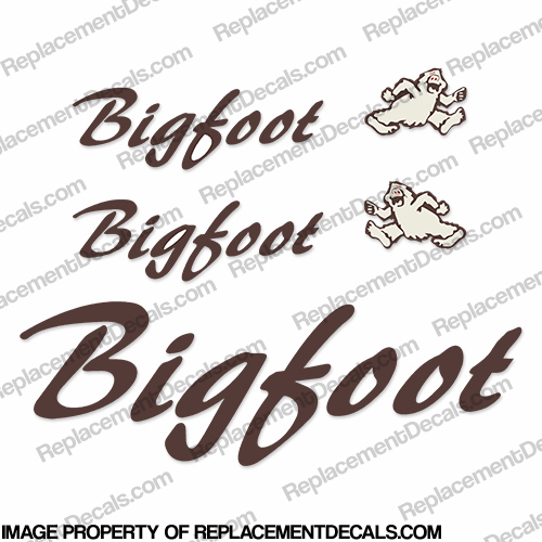 BigFoot RV Travel Trailer Decal Package big, foot, big foot, big-foot, INCR10Aug2021