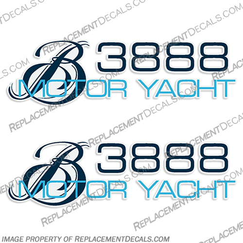 Bayliner Boats Motor Yacht 3888 Decals boat, logo, decal, bay, liner, bayliner, motor, yacht, Motor Yacht, 3888