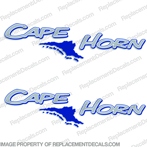 Cape Horn Boat Decals (Set of 2) - Style 1 capehorn, cape-horn, INCR10Aug2021