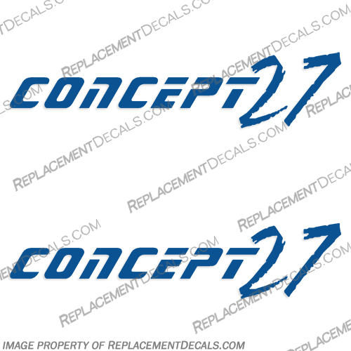 Concept 27 Logo Decals (Set of 2) Concept, 27, Logo, Decal, Decals, Set, of, 2, two, 