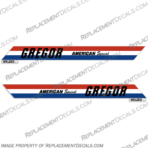 Gregor Boats American Special Boat Decals Gregor, boat, boats, american, special, decal, decals