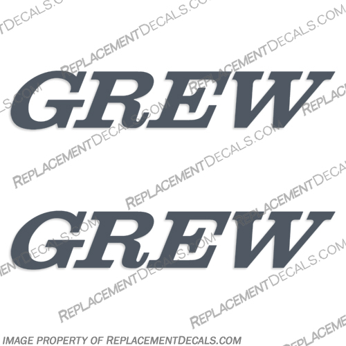 Grew 1850 Hull Decals - 1980 - (Set of 2) - Any color!  boat, decals, cutter, by, grew, bass, fishing, ski, stickers, 190, 1850, hull, boat, decals, any, color, set, of, 2, two, 