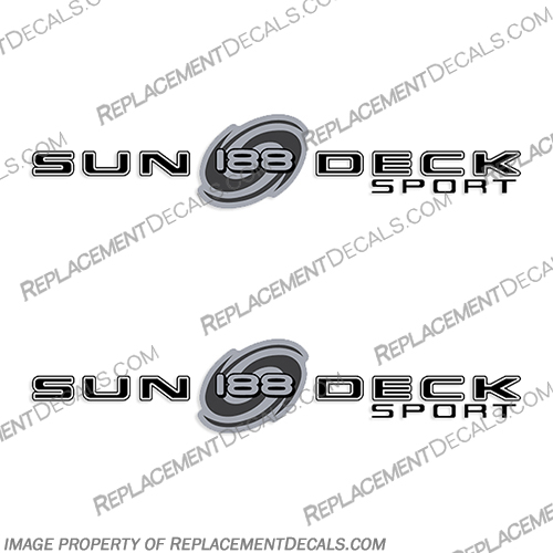 Sun Deck Sport 188 Hurricane Godfrey Marine Boat Logo Decals Sun, Deck, Sport, 188, Hurricane, Godfrey, Marine, Boat, Logo, Decal, Decals,