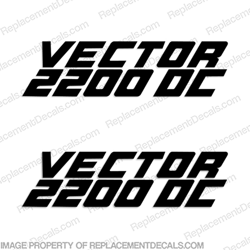 HydraSports Vector 2200 DC Decal (Set of 2)  boat, decals, hydra, sports, vector, 2200, dc, logo, stickers, decal, sport, hydrasports, hydrasport, hydrosport, hydrosports, INCR10Aug2021