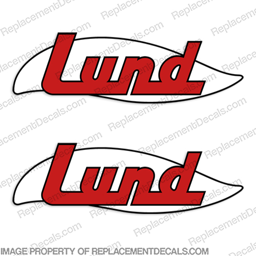 Lund Boat Decals (Set of 2) 1960s Style INCR10Aug2021