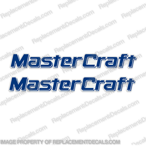 MasterCraft Boat Decals - 2 Color! boat, decals, mastercraft, lettering, outboard, hull, stickers