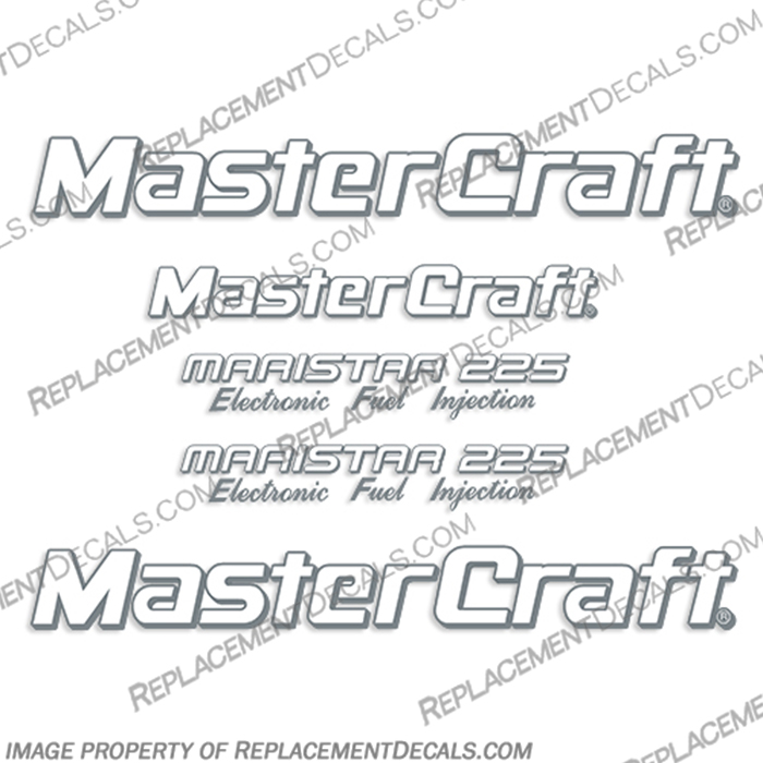 MasterCraft Maristar 225 Electronic Fuel injection Boat Decals - 2 Color!  boat, decals, prostar, pro, star, mastercraft, outboard, stickers, maristar, mari, star, efi, 