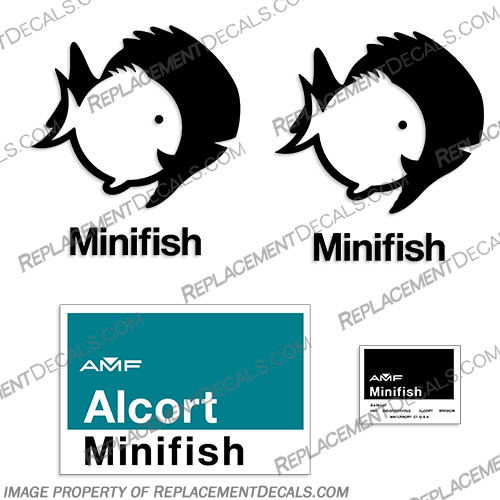 AMF Alcort Minifish Decal Kit AMF, Alcort, Mini, fish, minifish, Decal, Decals, Kit,
