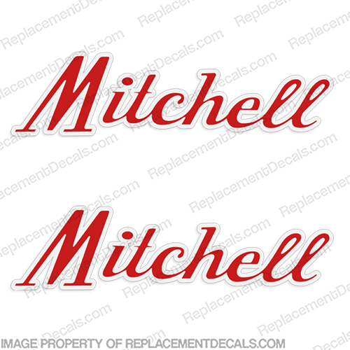 Mitchell Skiff Boat Logo Decals (Set of 2) mitchell, Boat, Logo, Decal, marine, skiff, INCR10Aug2021