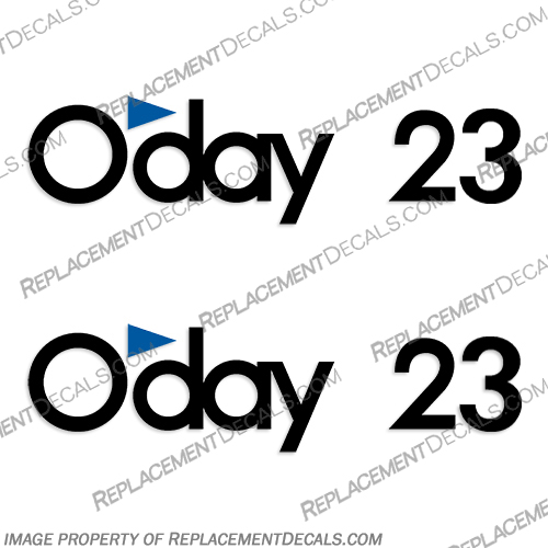 ODay 23 Boat Decals - (Set of 2) boat, decal, oday, oday, decals, stickers, logo, logos, boats, excel, 2 color, set, of, 2, 23