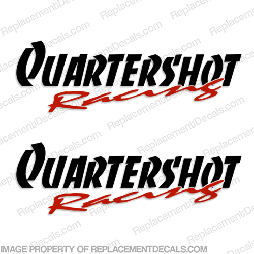 Quartershot Racing Boat Logo Decals (Set of 2) INCR10Aug2021