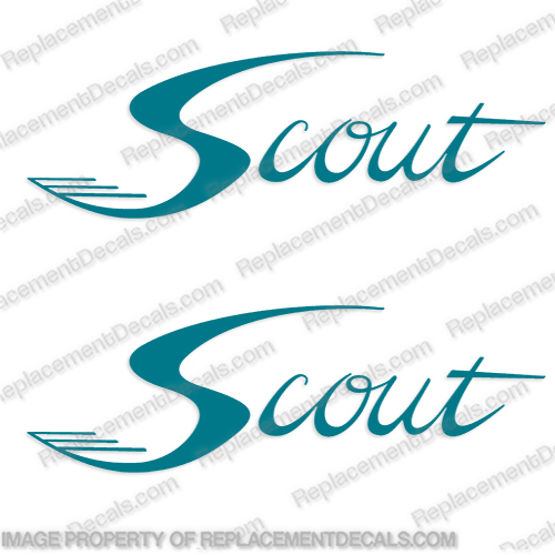 Scout Boat Logo Decals - Any Color! boat, decals, scout, teal, hull, stickers, any, color