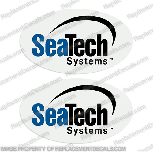 SeaTech Systems Decal - Set of 2 Decals Sea, Tech, sea tech, seatech, Systems, Decal, logo, sticker, label, decal