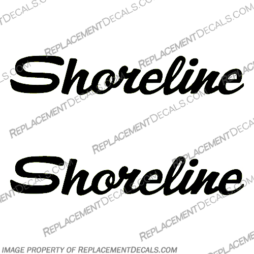 Shoreline Trailer Decals - Any 1 Color! Shoreline, Trailer, Decal, Decals, two, 1, Color, 1 Color, any,