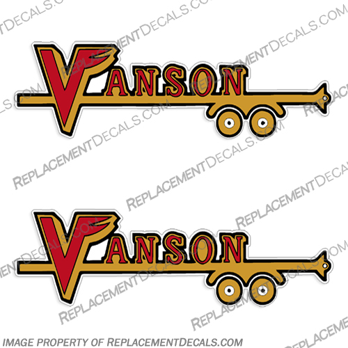 Vanson Trailer Decals (Set of 2) vanson, car, son, trailer, decal, stickers, decal, sticker, van, 