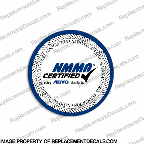NMMA Certified Boat Logo Decal INCR10Aug2021