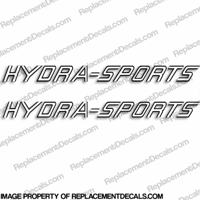 HydraSports Boat Logo Decal - Any Color! (Set of 2) INCR10Aug2021