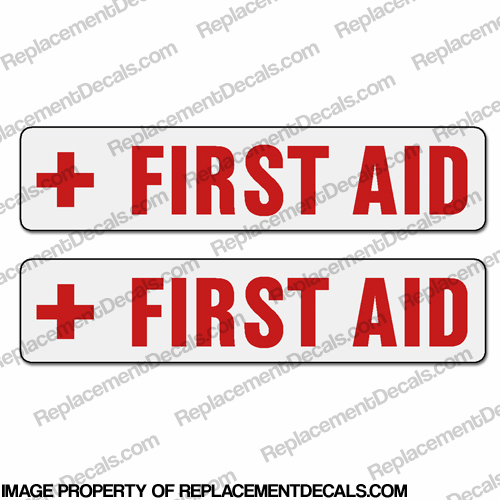 Boat Label Decals - First Aid (Set of 2) INCR10Aug2021